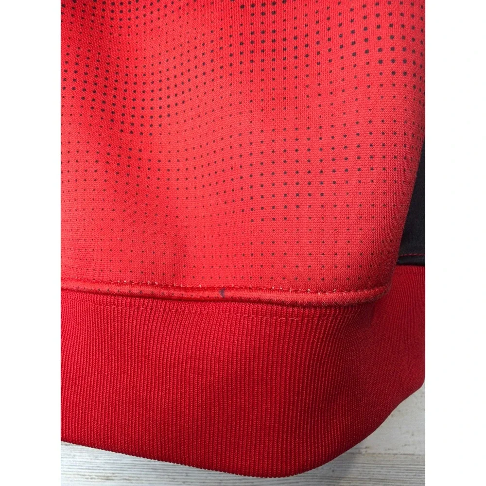 Nike Pullover Hoodie Boys 6 Red Black Graphic Therma-FIT Sportswear GUC*